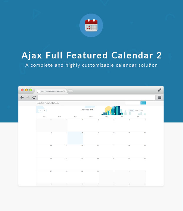 Ajax Full Featured Calendar 2 - 1